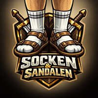 Socken und Sandalen