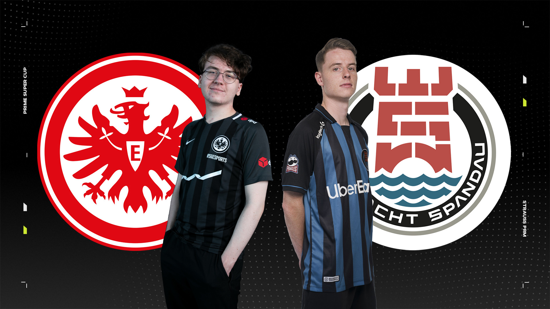 Das Bild zeigt den Spieler Sven von Eintracht Frankfurt sowie den Mid-Laner Special von Eintracht Spandau.