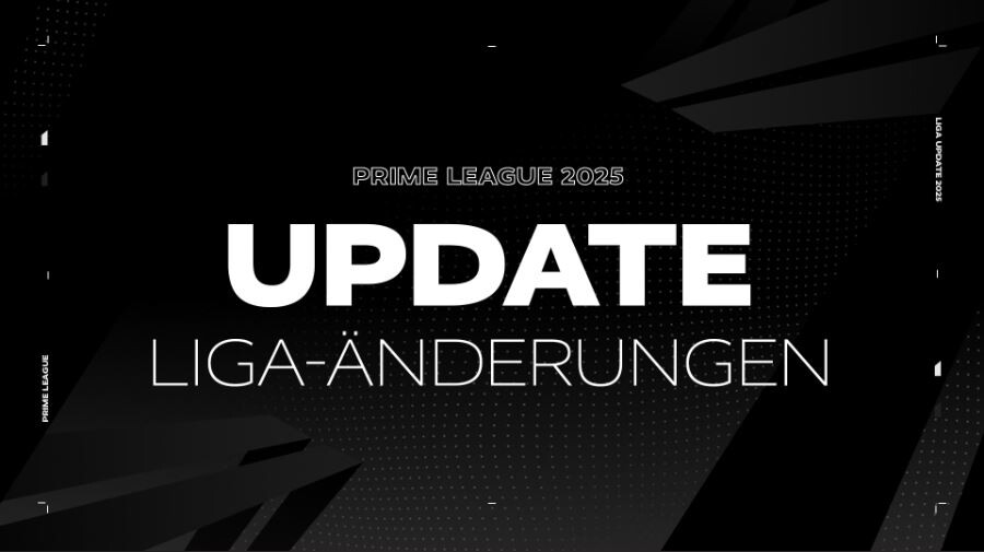 Das Bild zeigt die Überschrift Prime League 2025 Update Liga-Änderungen.